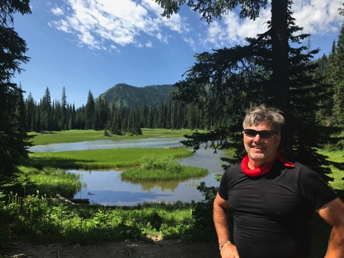 Taking a break on the Great Divide tour in Montana